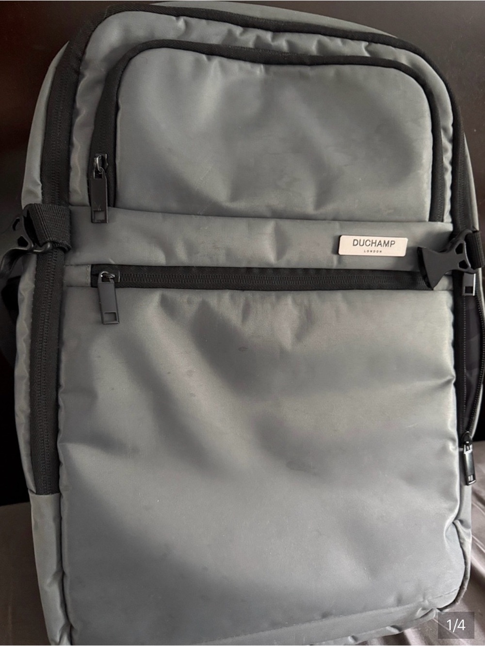 Duchamp London Gray Backpack W/USB Port!